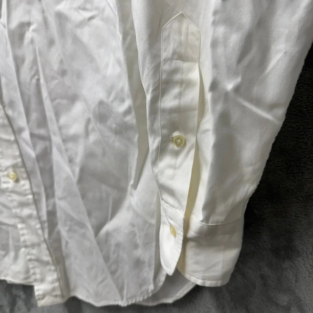 Polo Ralph Lauren Andrew White Pinpoint Oxford Shirt Mens 16 34/35 Cotton